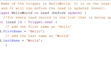 Write Your First Hello World Salesforce Apex Trigger – Triggers for Beginners